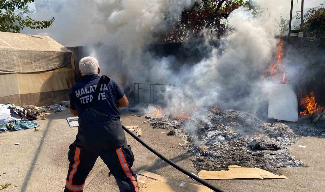 MALATYA’DA İŞYERİ YANGINI