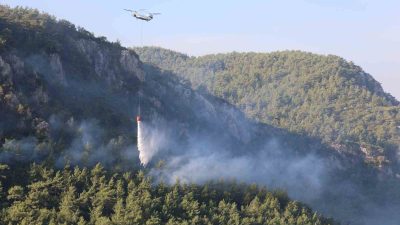 YANGINI KONTROL ALTINA ALMAK İÇİN HAVA ARAÇLARI YOĞUN ŞEKİLDE MÜDAHALE