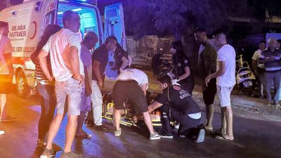 MİLAS’TA MOTOSİKLETLER KAFA KAFAYA ÇARPIŞTI: 2 YARALI