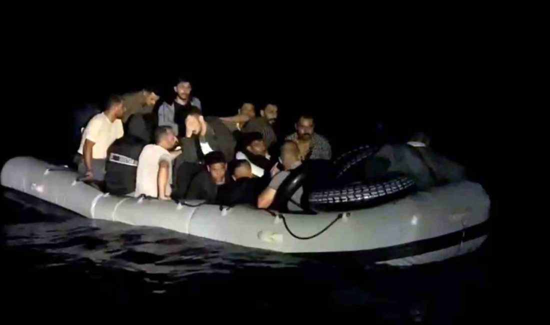 NAMLIALAN KOYUNDA KAÇMAK İÇİN TEKNE BEKLEYEN 19 DÜZENSİZ GÖÇMEN YAKALANDI