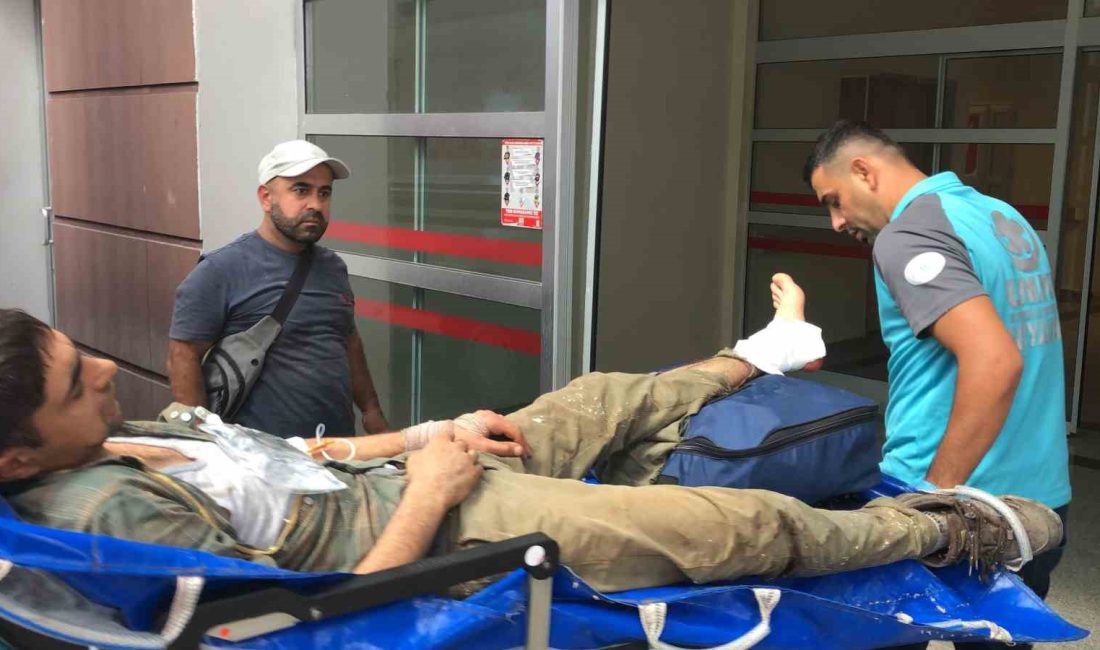 ADIYAMAN’DA BİR KİŞİ MOTORLU TESTEREYLE AYAĞINI KESEREK YARALANDI.