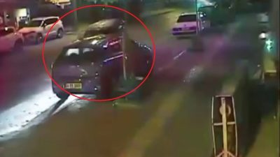 BURSA'DA BİR SÜRÜCÜ, GECE SAATLERİNDE CADDE ÜZERİNDE EL FRENİ ÇEKEREK