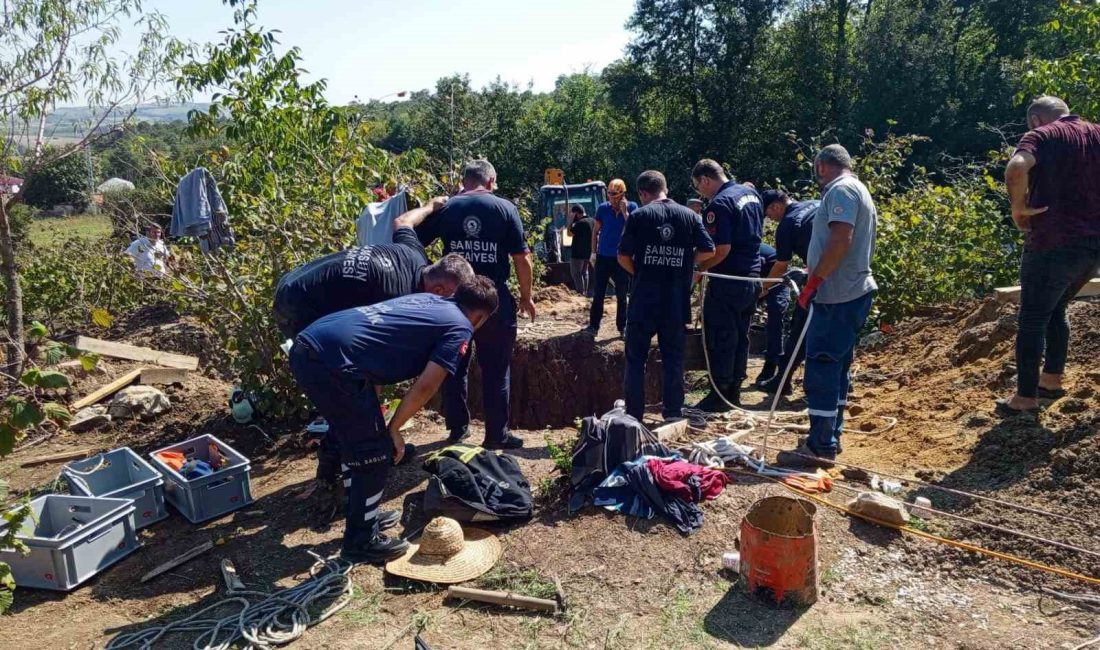 SAMSUN'DA SU ÇIKARMAK İÇİN KUYU KAZAN 2 KİŞİ TOPRAK ALTINDA