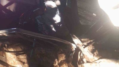 ŞANLIURFA'DA MİNİBÜS İLE OTOMOBİL ÇARPIŞTI: 1 ÖLÜ, 3 YARALI