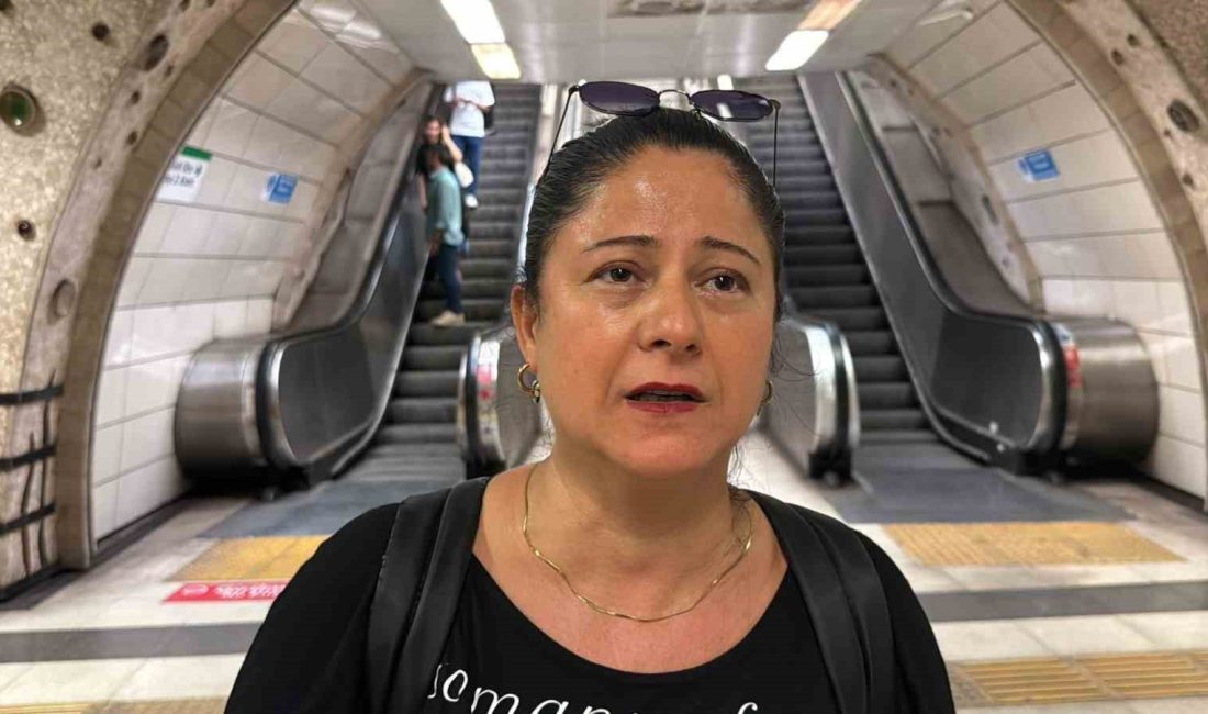 SARIYER'DE ATATÜRK OTO SANAYİ METRO İSTASYONUNDA YÜRÜYEN MERDİVENLERİN BASAMAKLARI KIRILDI.