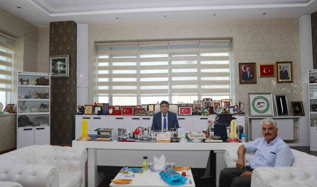 ŞEHİT ER VEDAT ZORBA’NIN BABASI MEHMET ZORBA’DAN REKTÖR ALMA’YA ZİYARET