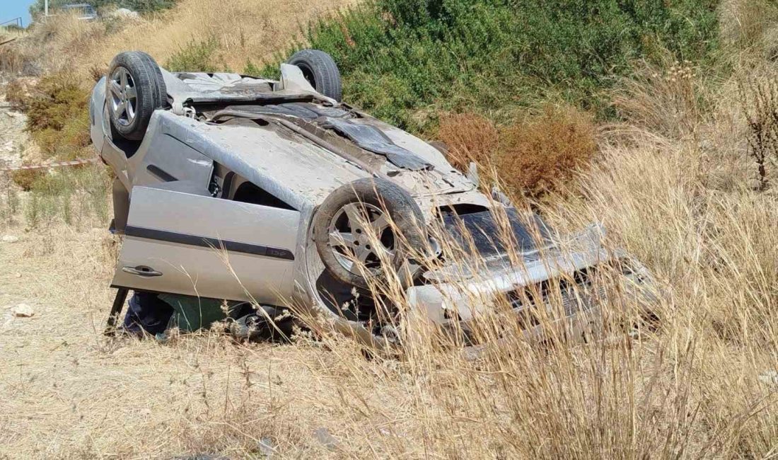 ARAÇ YOLDAN ÇIKARAK ŞARAMPOLE YUVARLANDI, SÜRÜCÜ HAYATINI KAYBETTİ.