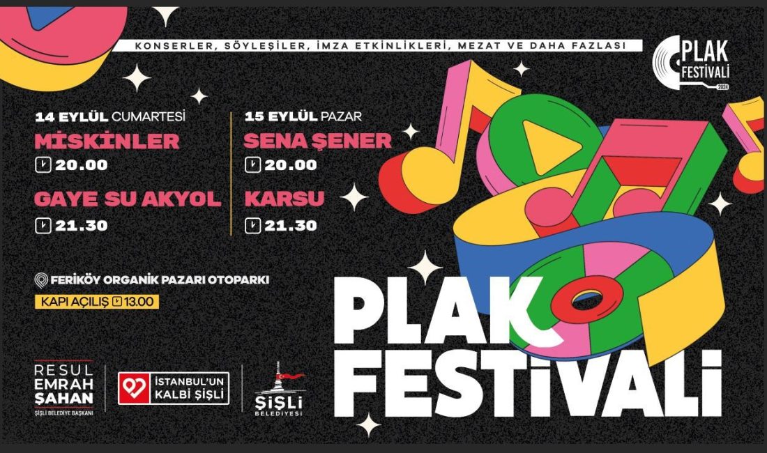 ŞİŞLİ BELEDİYESİ, MÜZİK DÜNYASININ ÖNEMLİ İSİMLERİNİ VE PLAK TUTKUNLARINI ‘ŞİŞLİ