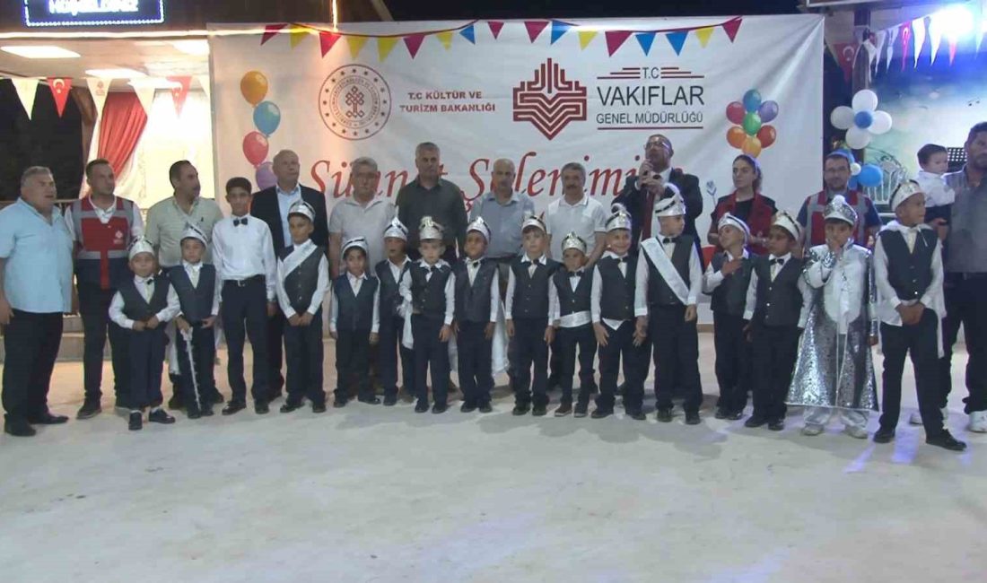ADIYAMAN’DA 20 ÇOCUK, ŞANLIURFA VAKIFLAR BÖLGE MÜDÜRLÜĞÜ TARAFINDAN DÜZENLENEN SÜNNET