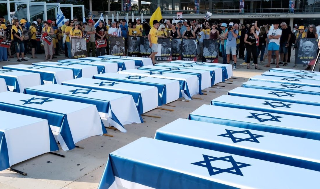 TEL AVİV’DE ATEŞKES PROTESTOSU 5’İNCİ GÜNDE