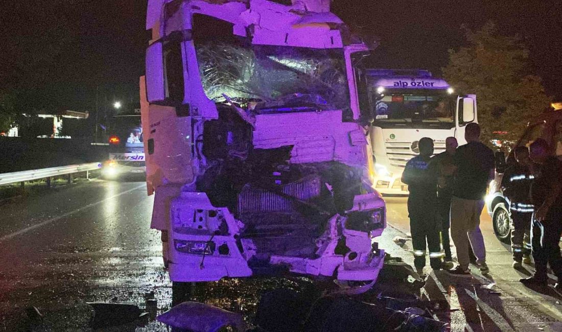 KONYA'NIN KULU İLÇESİNDE TIRIN KAMYONA ARKADAN ÇARPMASI SONUCU MEYDANA GELEN