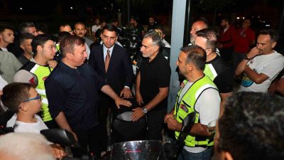 ERZİNCAN VALİSİ HAMZA AYDOĞDU, ERZİNCAN MOTOSİKLET KULÜBÜ'NÜ ZİYARET EDEREK KULÜP