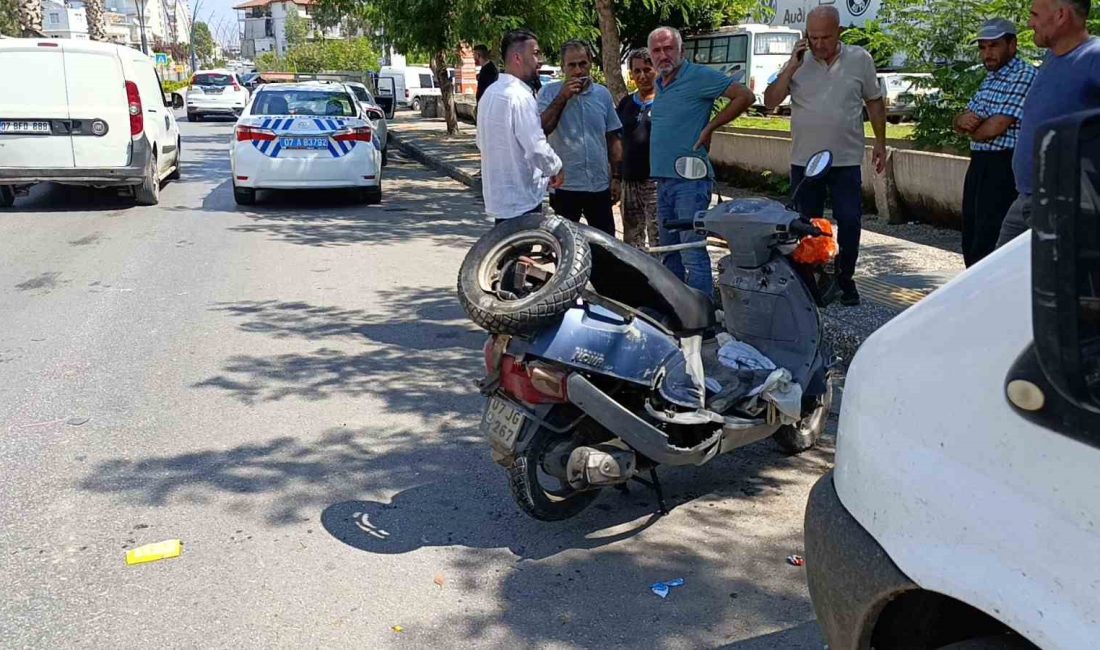 ANTALYA’NIN MANAVGAT İLÇESİNDE MOTOSİKLET İLE OTOMOBİLLE ÇARPIŞMASI SONUCU MEYDANA GELEN