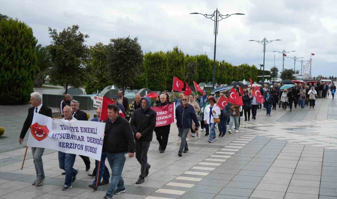 SAMSUN'DA, '17 EKİM ASTSUBAYLAR GÜNÜ'NDE BİR ARAYA GELEN EMEKLİ ASTSUBAYLAR,