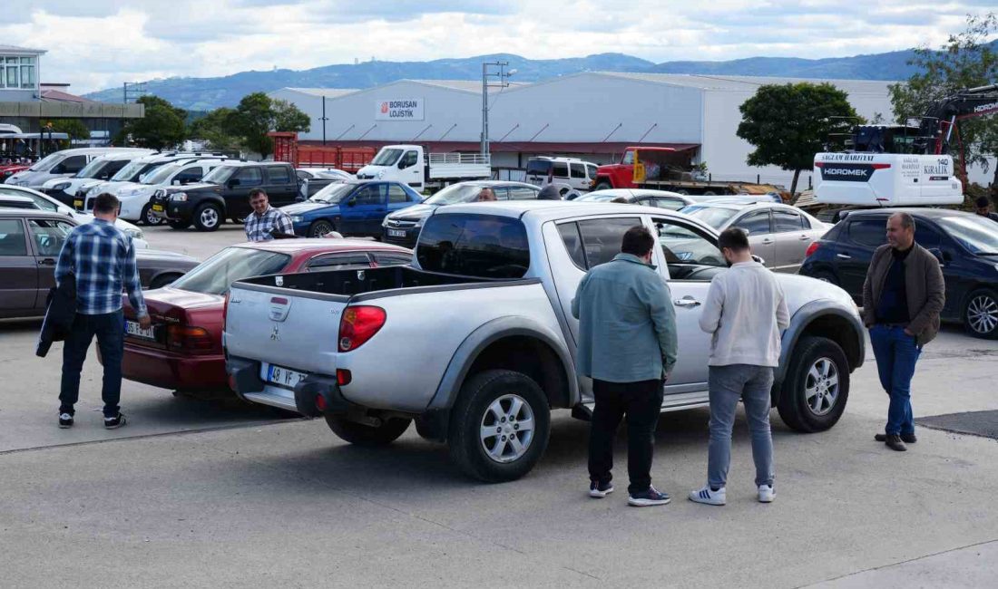 SAMSUN’DAKİ İKİNCİ EL OTOMOBİL PAZARINDAKİ GALERİCİ VE SATICILAR SON GÜNLERDE