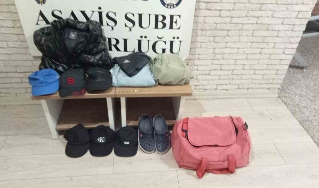53 SUÇ KAYDI BULUNAN ŞÜPHELİYİ ÇALDIĞI AYAKKABI YAKALATTI
