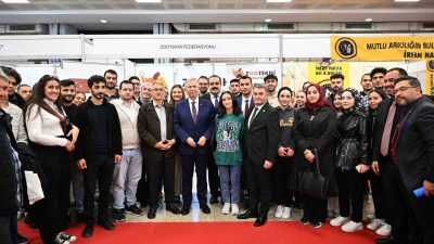 ANKARA BÜYÜKŞEHİR BELEDİYE (ABB) BAŞKANI MANSUR YAVAŞ, ANFA FUAR VE