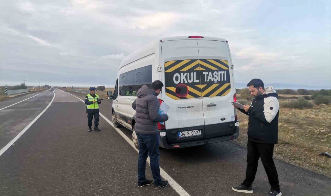 AĞRI İL JANDARMA KOMUTANLIĞI EKİPLERİNCE YAPILAN DENETİMLERDE, 125 OKUL SERVİS
