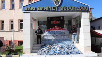 AĞRI’DA POLİS 181 BİN 100 KARTON KAÇAK SİGARA YAKALADI