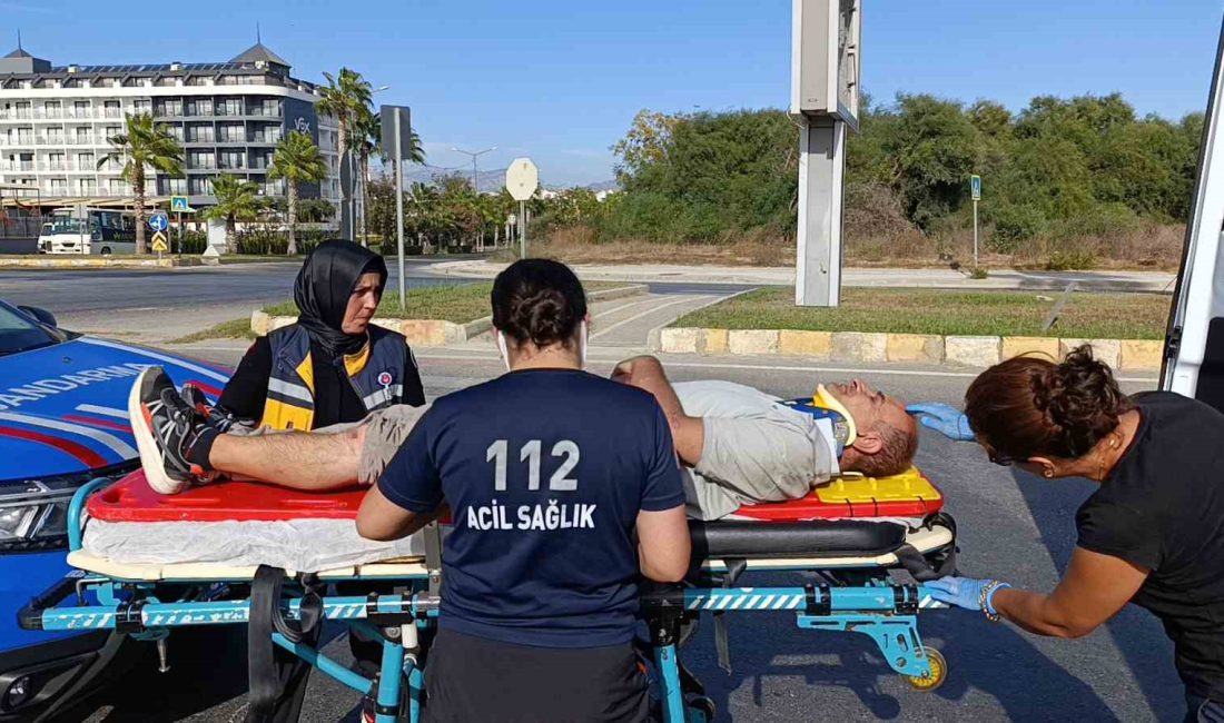 ANTALYA’DA AYNI İSTİKAMETTE SEYİR HAİNDEKİ 2 MOTOSİKLETİN ÇARPIŞMASI SONUCU MEYDANA