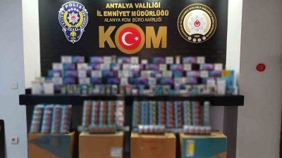 ANTALYA’NIN ÜÇ İLÇESİNDE KAÇAKÇILIĞA YÖNELİK YAPILAN OPERASYONLARDA ÇOK SAYIDA KAÇAK