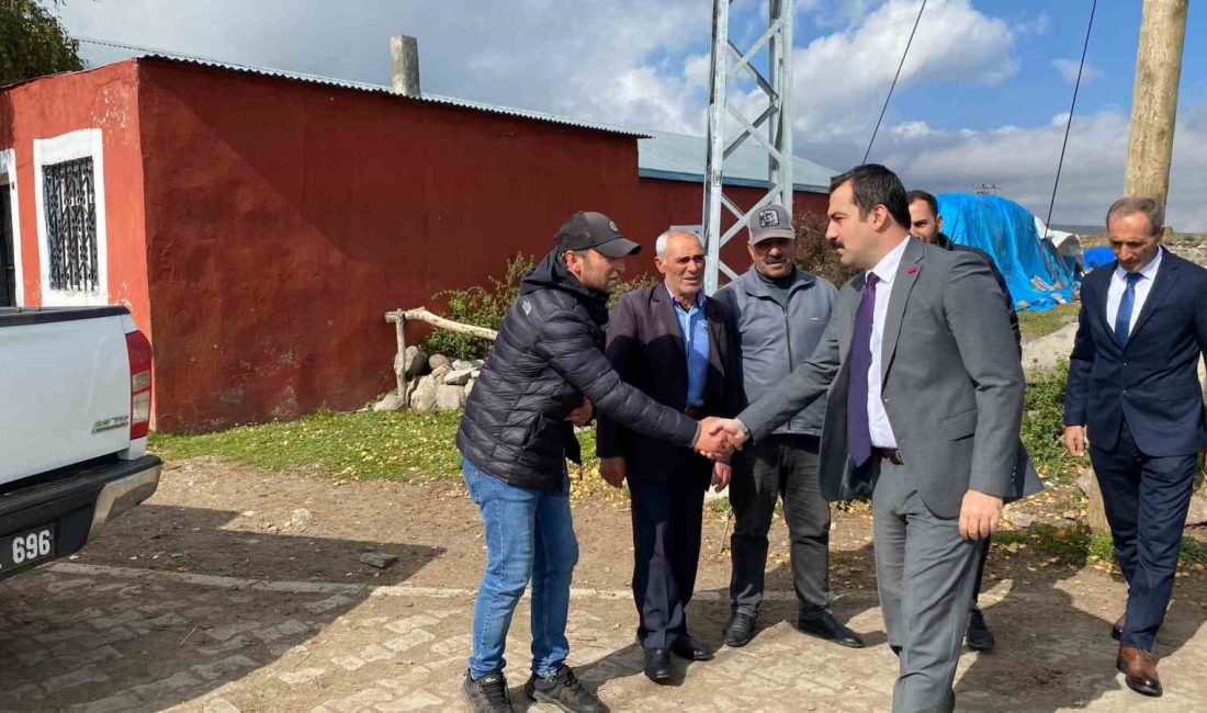 ARPAÇAY KAYMAKAMI AKKÖZ, KÖYLERDE YAPILAN ÇALIŞMALARI YERİNDE GÖRDÜ(KARS-İHA)