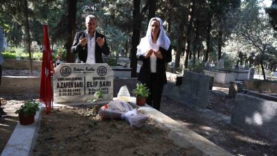 HATAY'DA DEPREMDE VEFAT EDEN MUHTAR ZAFER SARI'YI ARKADAŞLARI MUHTARLAR GÜNÜ'NDE
