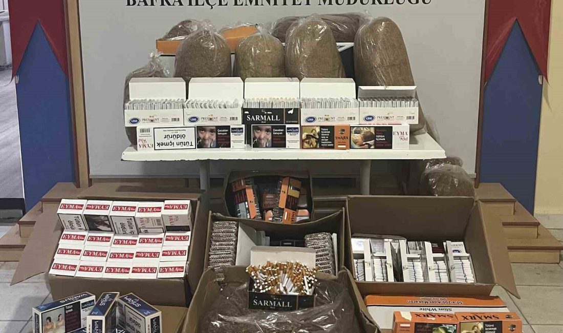 SAMSUN BAFRA İLÇE EMNİYET MÜDÜRLÜĞÜ ASAYİŞ BÜRO AMİRLİĞİ EKİPLERİNCE KAÇAK