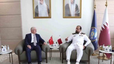 MİLLİ SAVUNMA BAKANI YAŞAR GÜLER, KATAR’DA GÖREV YAPAN DENİZ UNSUR