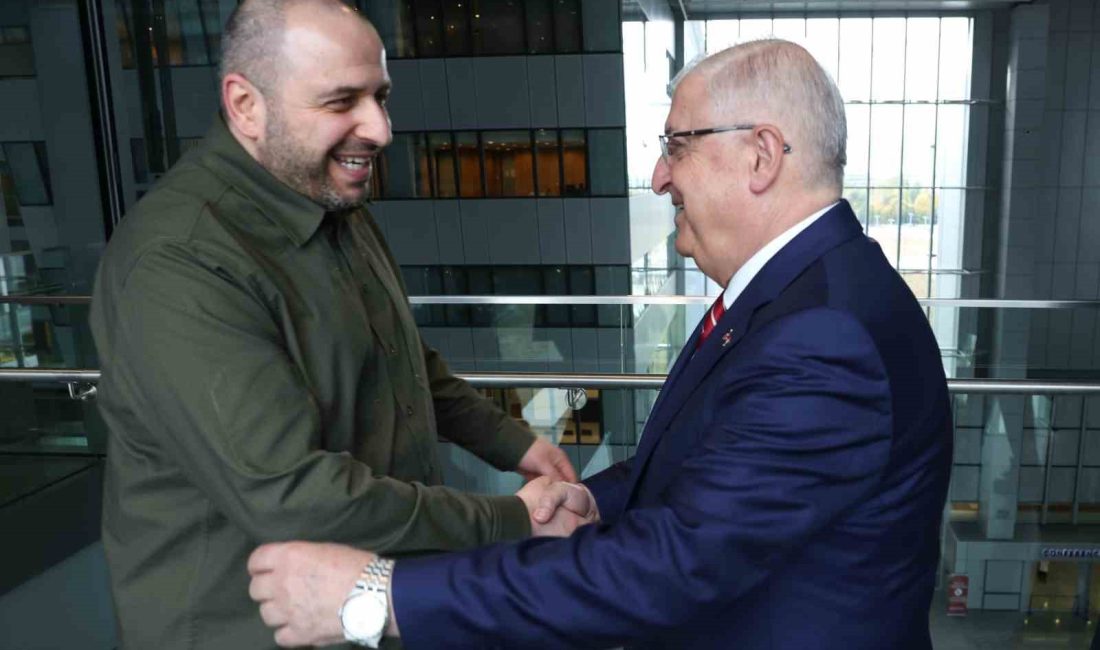 MİLLİ SAVUNMA BAKANI YAŞAR GÜLER, BRÜKSEL'DE UKRAYNA SAVUNMA BAKANI RÜSTEM