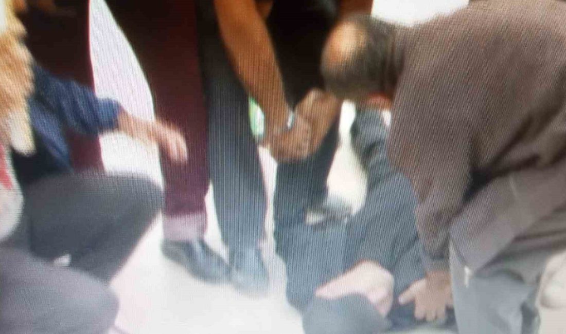 MALATYA'DA REZERV ALANLAR İLE İLGİLİ AÇIKLAMA SIRASINDA BİR KİŞİ, BAYGINLIK