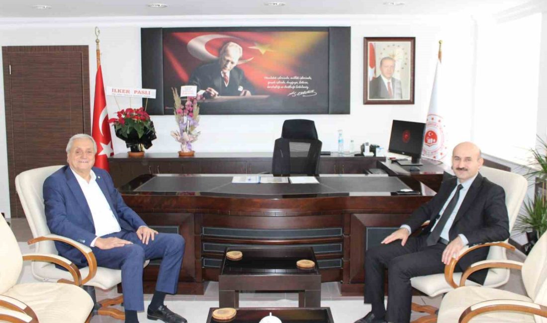 BAŞKAN BAKKALCIOĞLU'NDAN İL MÜDÜRÜ ÖZTÜRK’E 'HAYIRLI OLSUN' ZİYARETİ