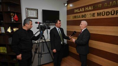 BURSA BÜYÜKŞEHİR BELEDİYE BAŞKANI MUSTAFA BOZBEY İHA BURSA BÖLGE MÜDÜRLÜĞÜ'NÜ