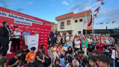 ADANA BÜYÜKŞEHİR BELEDİYE BAŞKANI ZEYDAN KARALAR, FATİH MAHALLESİ MAHALLE MERKEZİ’NİN