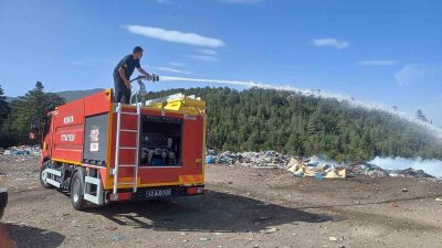KONYA’NIN BEYŞEHİR İLÇESİNİN HUĞLU MAHALLESİ’NİN EVSEL ATIKLARININ DÖKÜLDÜĞÜ ÇÖP TOPLAMA