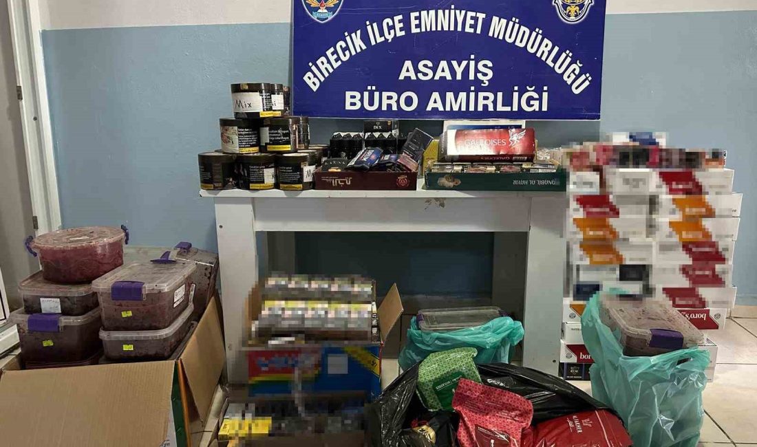 BİRECİK’TE KAÇAKÇILIK OPERASYONU: 3 GÖZALTI