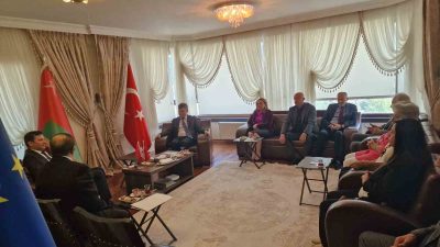 SANAYİ VE TİCARET KONFEDERASYONU SANKON GENEL MERKEZİNİ ZİYARET EDEN UMMAN