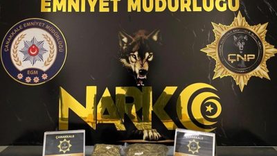 ÇANAKKALE İL EMNİYET MÜDÜRLÜĞÜ NARKOTİK SUÇLARLA MÜCADELE ŞUBE MÜDÜRLÜĞÜ EKİPLERİNCE