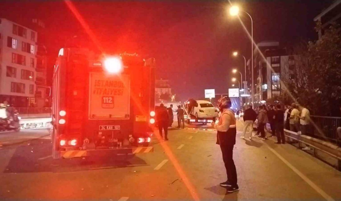 ÇEKMEKÖY'DE 3 ARACIN KARIŞTIĞI ZİNCİRLEME KAZADA 3 KİŞİ YARALANDI