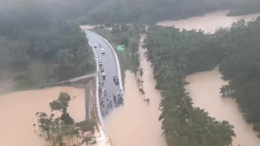 Çin’in güneyinde etkili olan Trami Tayfunu’nun yol açtığı sel felaketinde