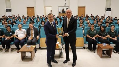 ŞIRNAK’IN CİZRE İLÇESİNDE ÖĞRENCİLERE YÖNELİK DÜZENLENEN SÖYLEŞİ ETKİNLİĞİNDE LİSE ÖĞRENCİLERİNE