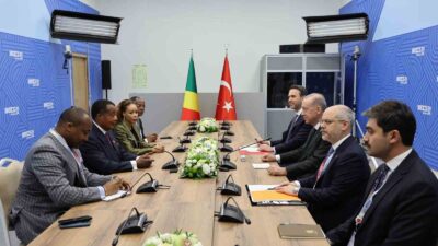 CUMHURBAŞKANI RECEP TAYYİP ERDOĞAN, KAZAN’DA KONGO CUMHURİYETİ DEVLET BAŞKANI DENİS