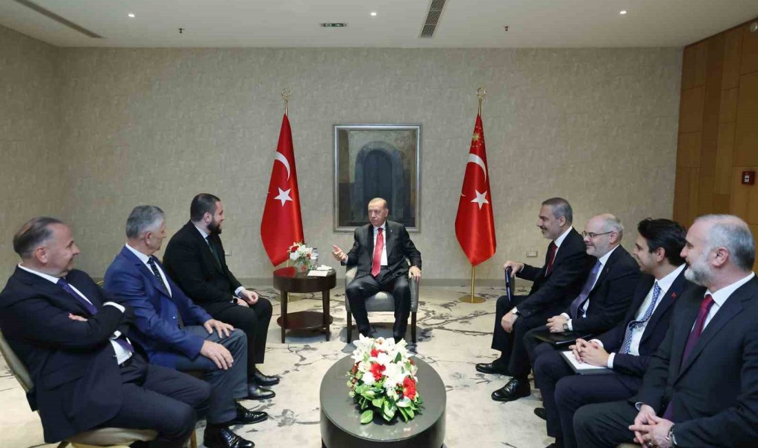 CUMHURBAŞKANI ERDOĞAN, SIRBİSTAN'DA SANCAKLI LİDERLERLE GÖRÜŞTÜ