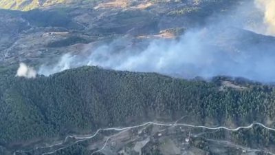 DALAMAN YANGININDA 12 SAAT GERİDE KALDI