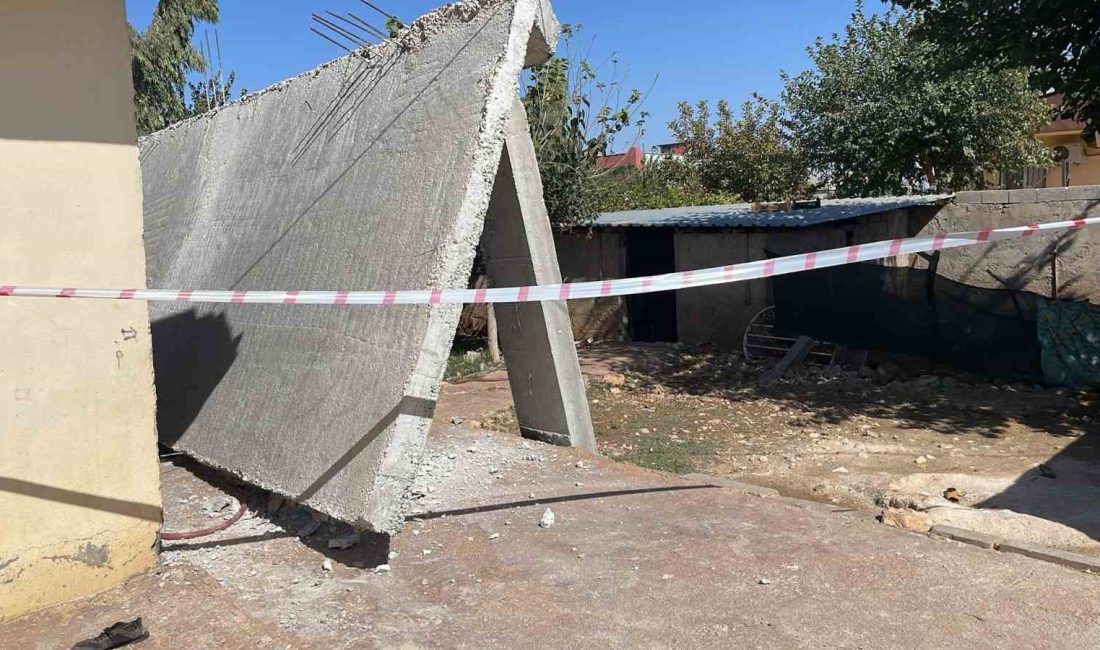ŞANLIURFA'DA BİR EVDE SONRADAN YAPILAN BALKON ŞEKLİNDEKİ EKLENTİNİN ÇÖKMESİ SONUCU