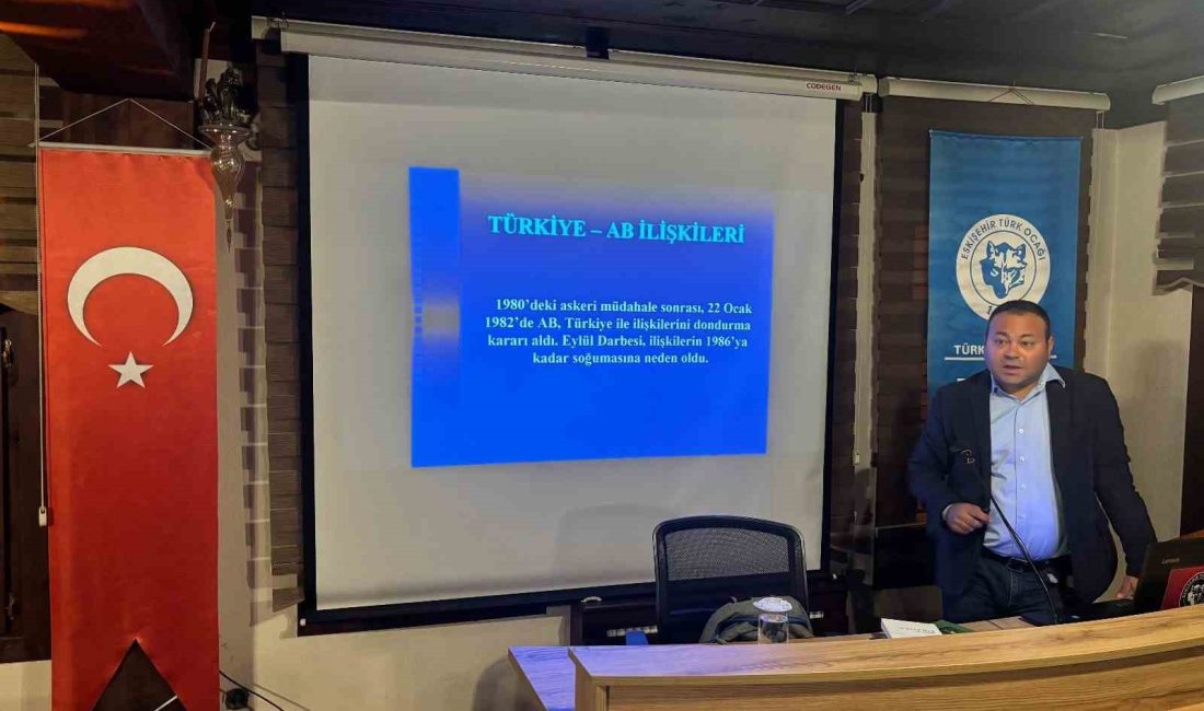 DOÇ. DR. AKDEMİR, ESKİŞEHİR TÜRK OCAĞI'NDA “TÜRKİYE-AB İLİŞKİLERİNİN HUKUKİ, SİYASİ