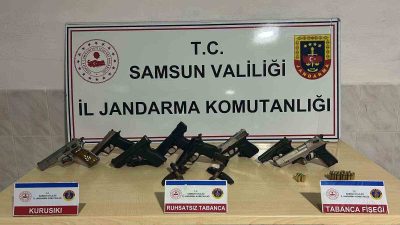 SAMSUN'DA DÜĞÜNDE HAVAYA TABANCAYLA ATEŞ AÇAN 6 KİŞİ JANDARMANIN TAKİBİ