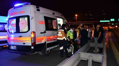 HATAY'DA UYGULAMA ESNASINDA MOTOSİKLET ÇARPAN POLİS MEMURU VE 2 ŞAHIS