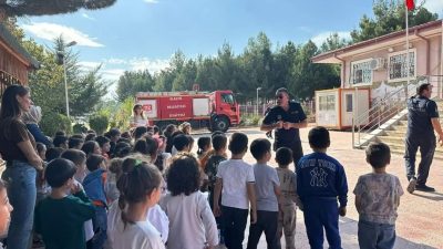 ELAZIĞ'DA  İTFAİYECİLERDEN  ÖĞRENCİLERE YANGIN KONUSUNDA EĞİTİM