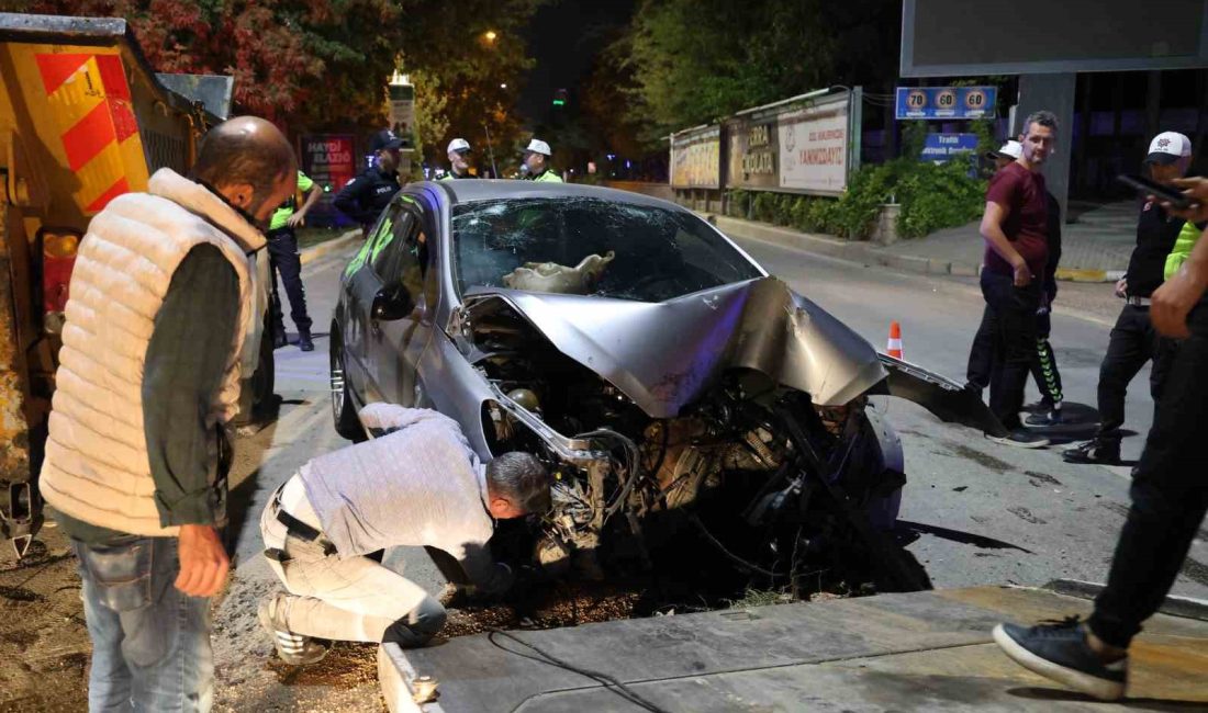 ELAZIĞ’DA OTOMOBİLİN SİNYALİZASYON DİREĞİNE ÇARPMASI SONUCU MEYDANA GELEN KAZADA, 3